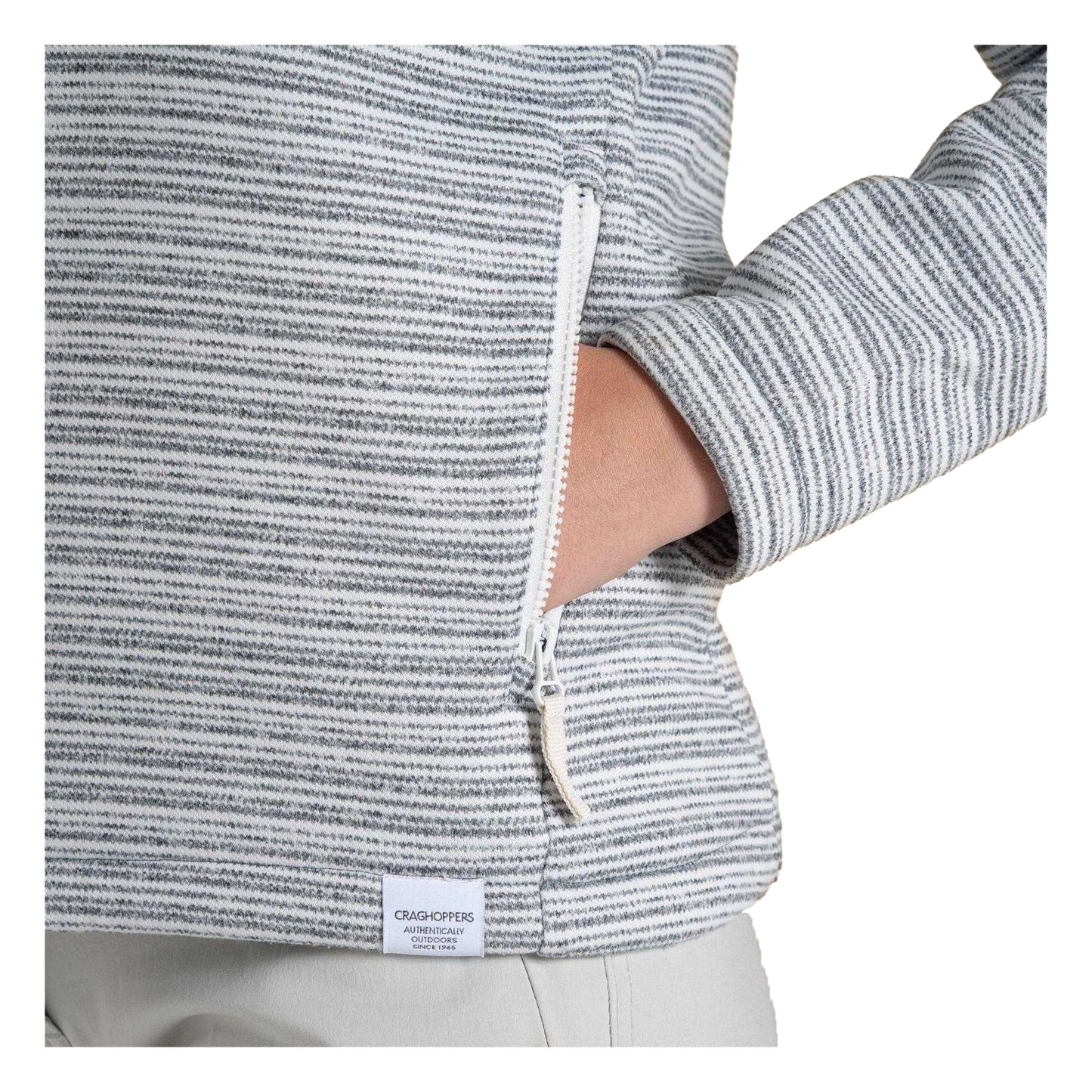 Storm Grey - Lifestyle - Craghoppers Womens-Ladies Daisy Striped Long-Sleeved Sweatshirt