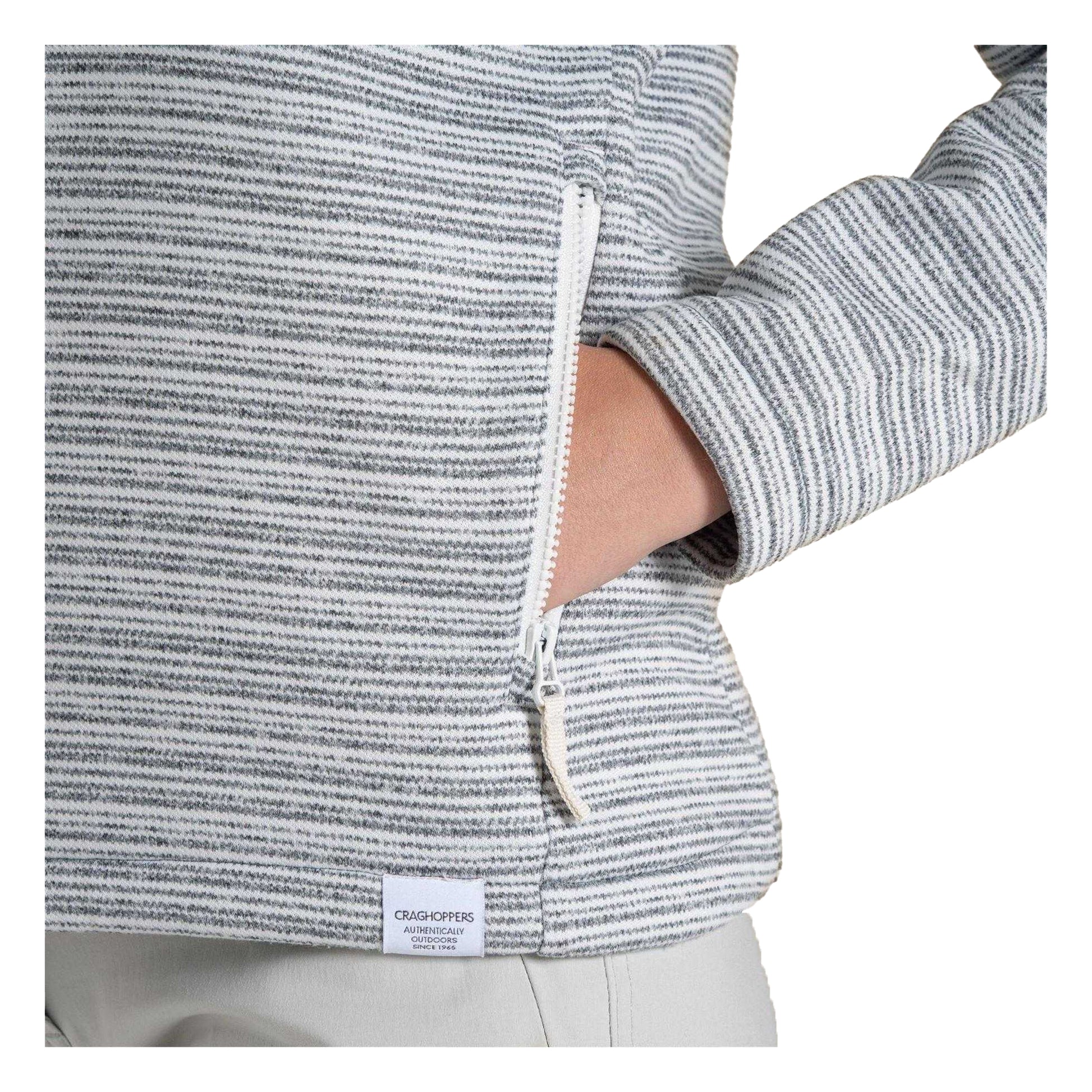 Storm Grey - Lifestyle - Craghoppers Womens-Ladies Daisy Striped Long-Sleeved Sweatshirt
