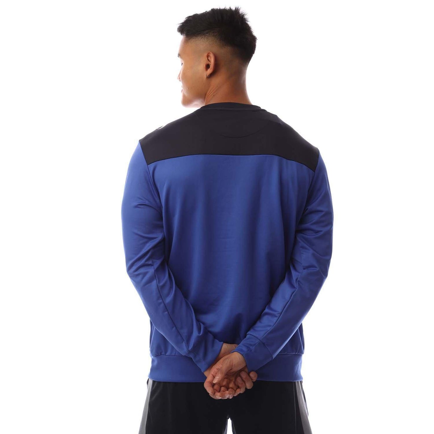 Royal Blue-Navy - Back - Sondico Mens Precision Striped Long-Sleeved Sweatshirt