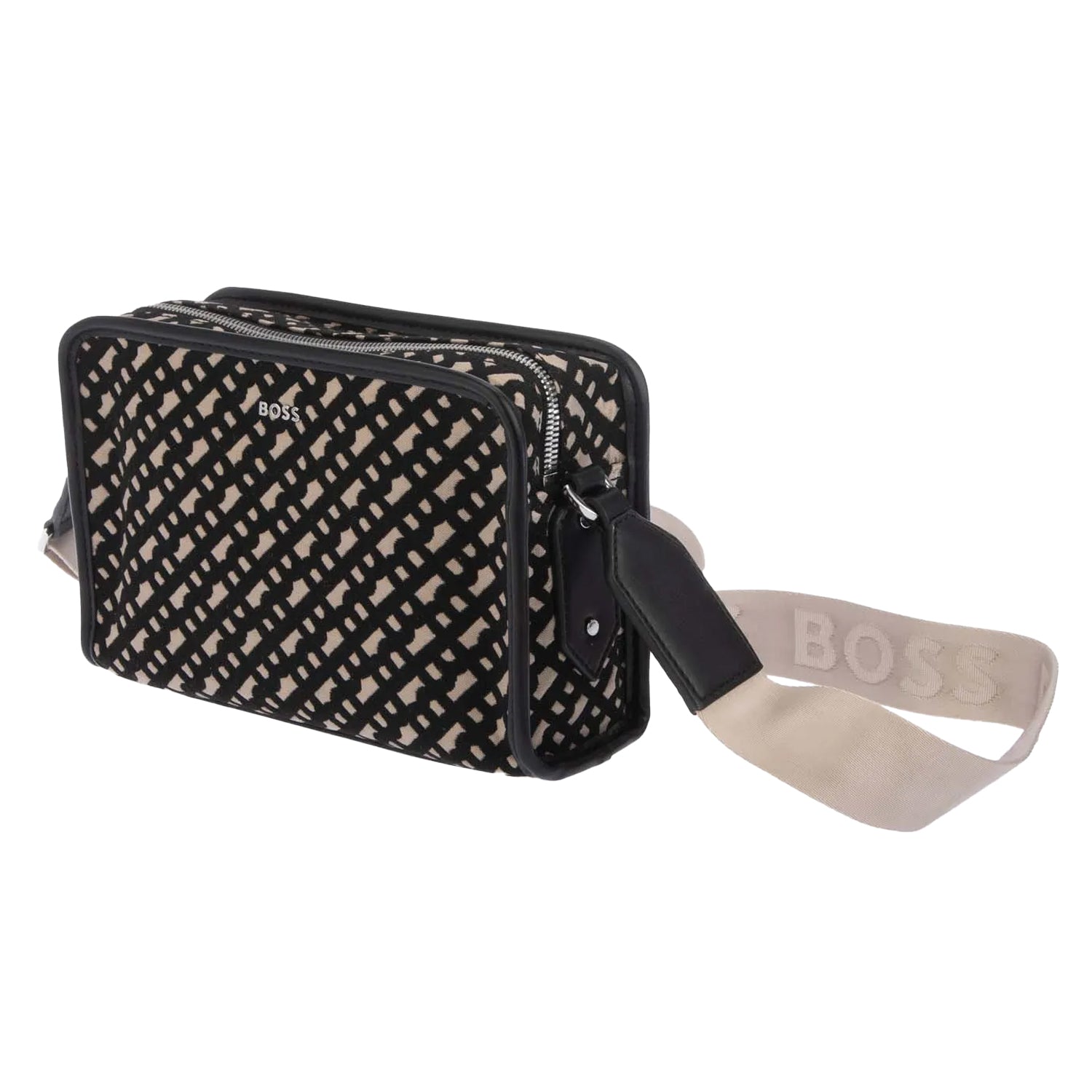 Black-Beige - Side - Boss Sandy Crossbody Bag