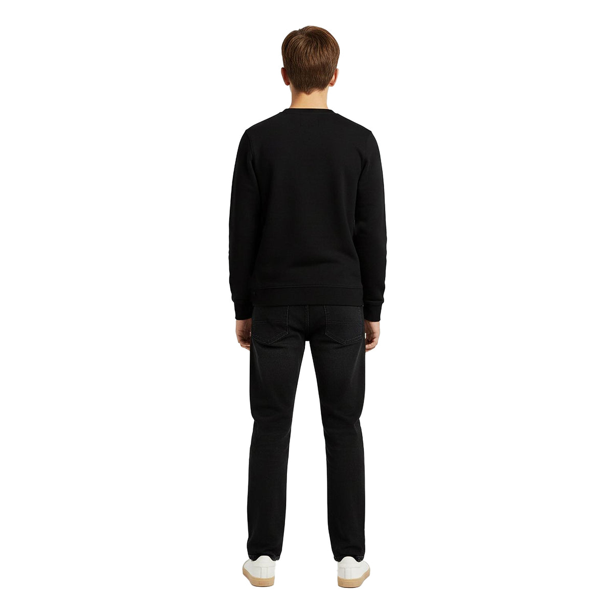 Dark Navy - Lifestyle - Lyle & Scott Childrens-Kids Crew Neck Sweatshirt