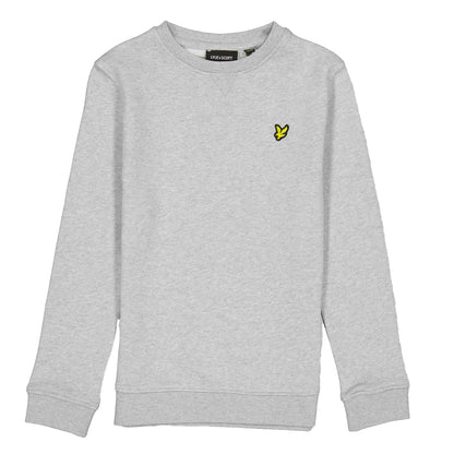 Grey Marl - Front - Lyle & Scott Childrens-Kids Crew Neck Sweatshirt