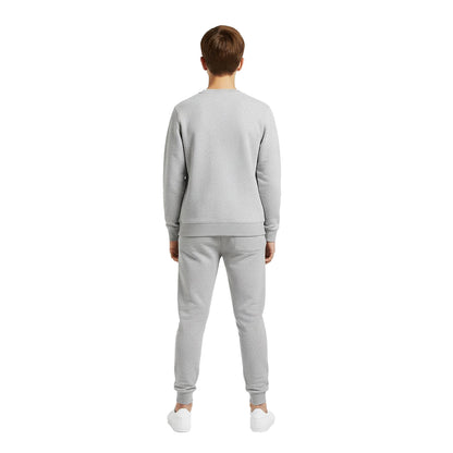 Grey Marl - Lifestyle - Lyle & Scott Childrens-Kids Crew Neck Sweatshirt