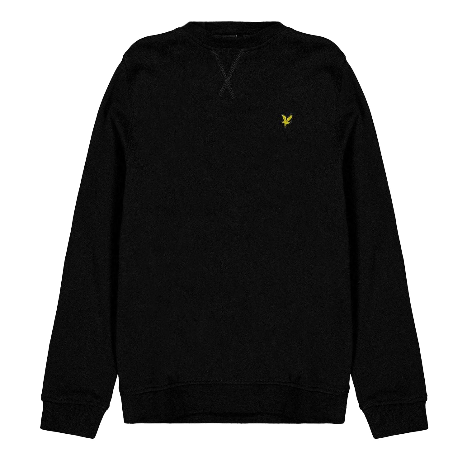Jet Black - Front - Lyle & Scott Childrens-Kids Crew Neck Sweatshirt