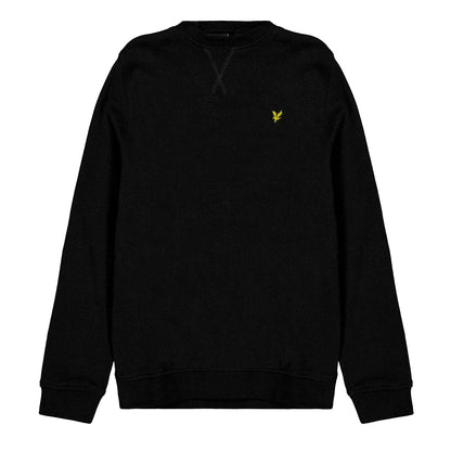 Jet Black - Front - Lyle & Scott Childrens-Kids Crew Neck Sweatshirt