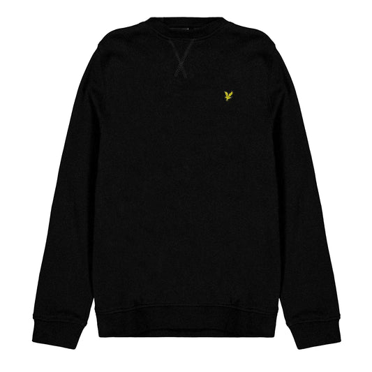 Jet Black - Front - Lyle & Scott Childrens-Kids Crew Neck Sweatshirt