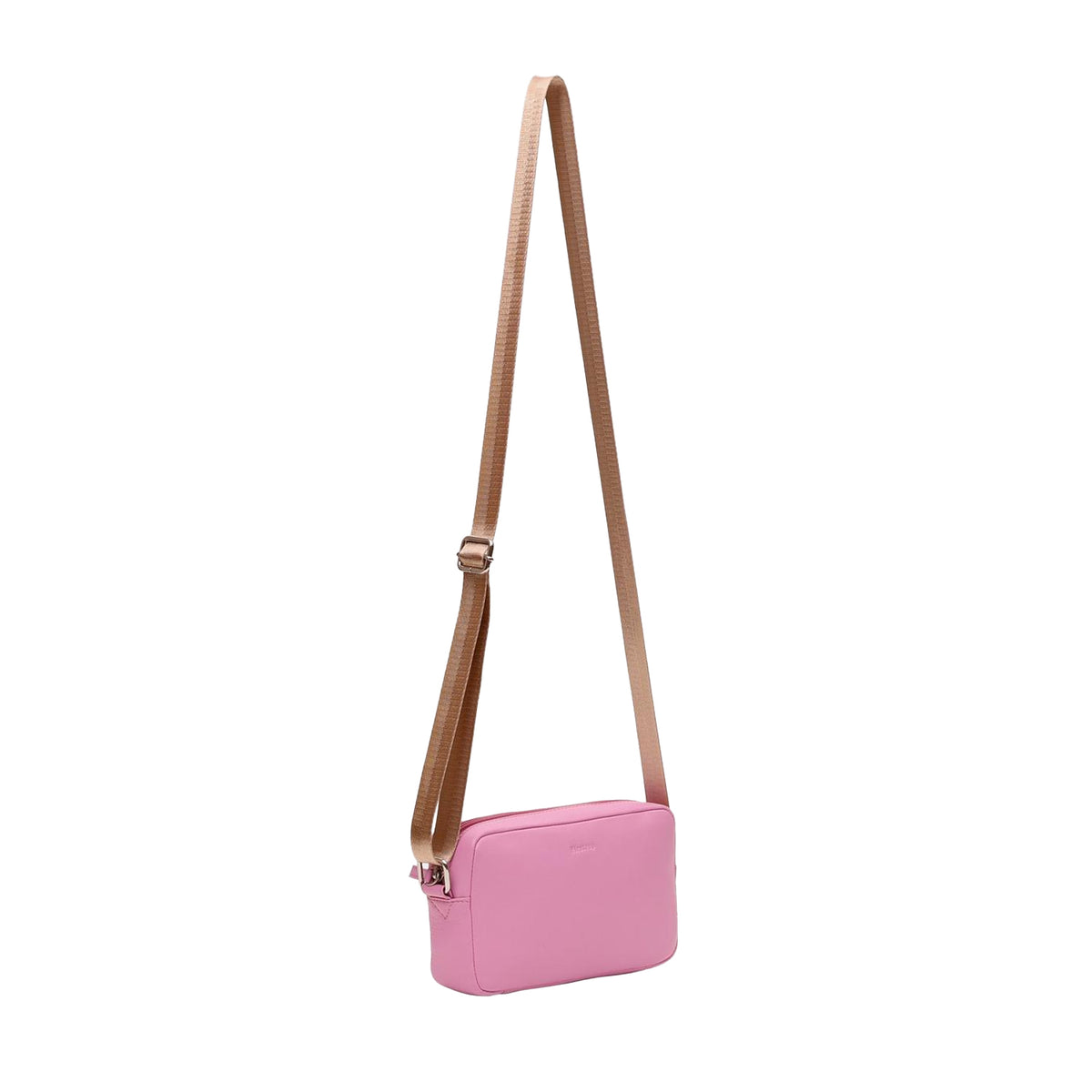 Light Pink - Side - Firetrap Logo Leather Crossbody Bag