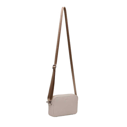 Chalk - Side - Firetrap Logo Leather Crossbody Bag