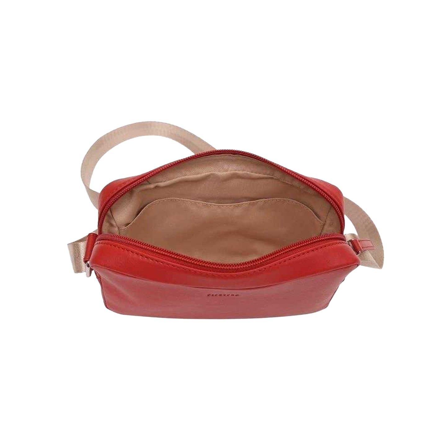 Cranberry - Lifestyle - Firetrap Logo Leather Crossbody Bag