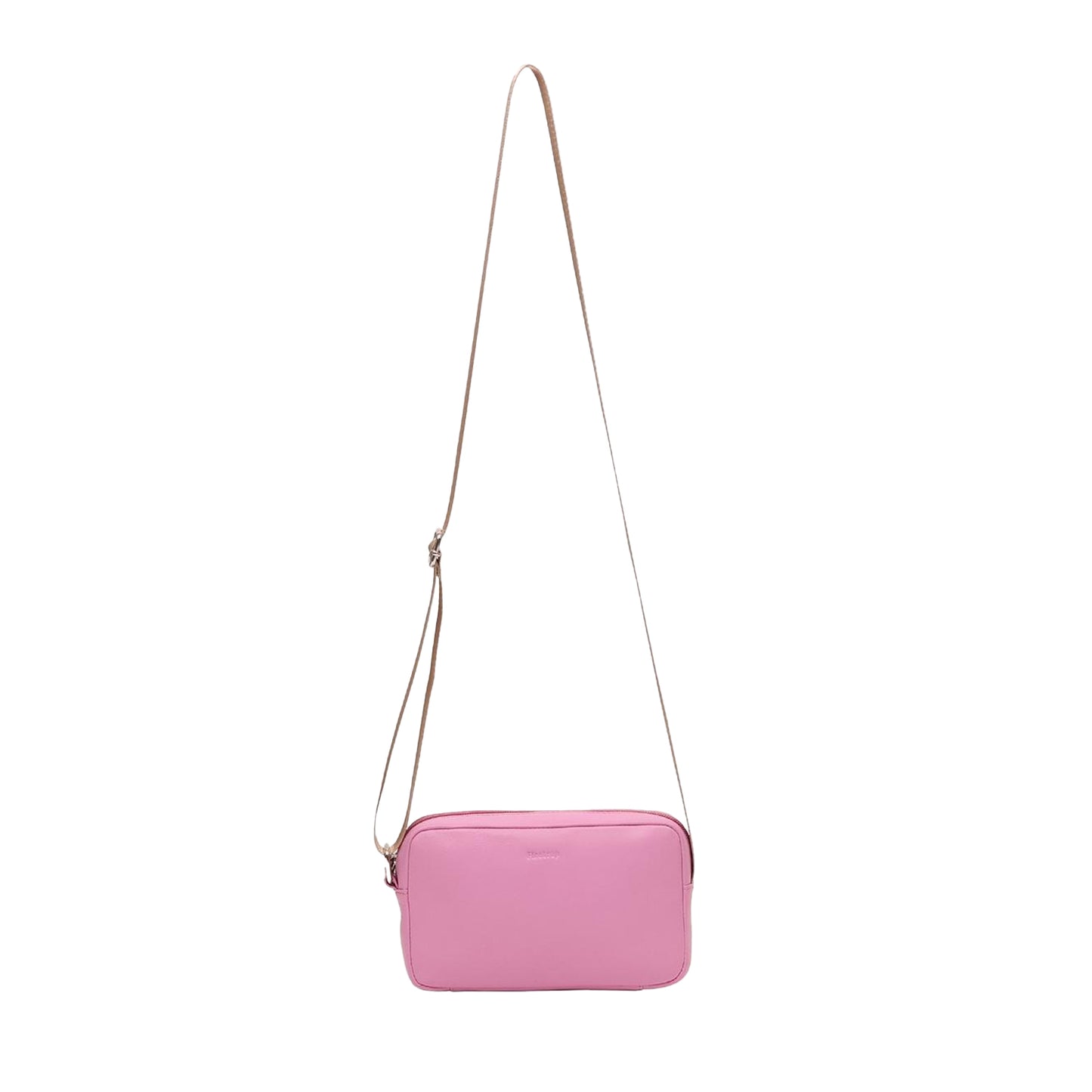 Light Pink - Front - Firetrap Logo Leather Crossbody Bag