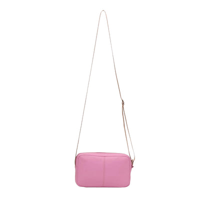 Light Pink - Back - Firetrap Logo Leather Crossbody Bag