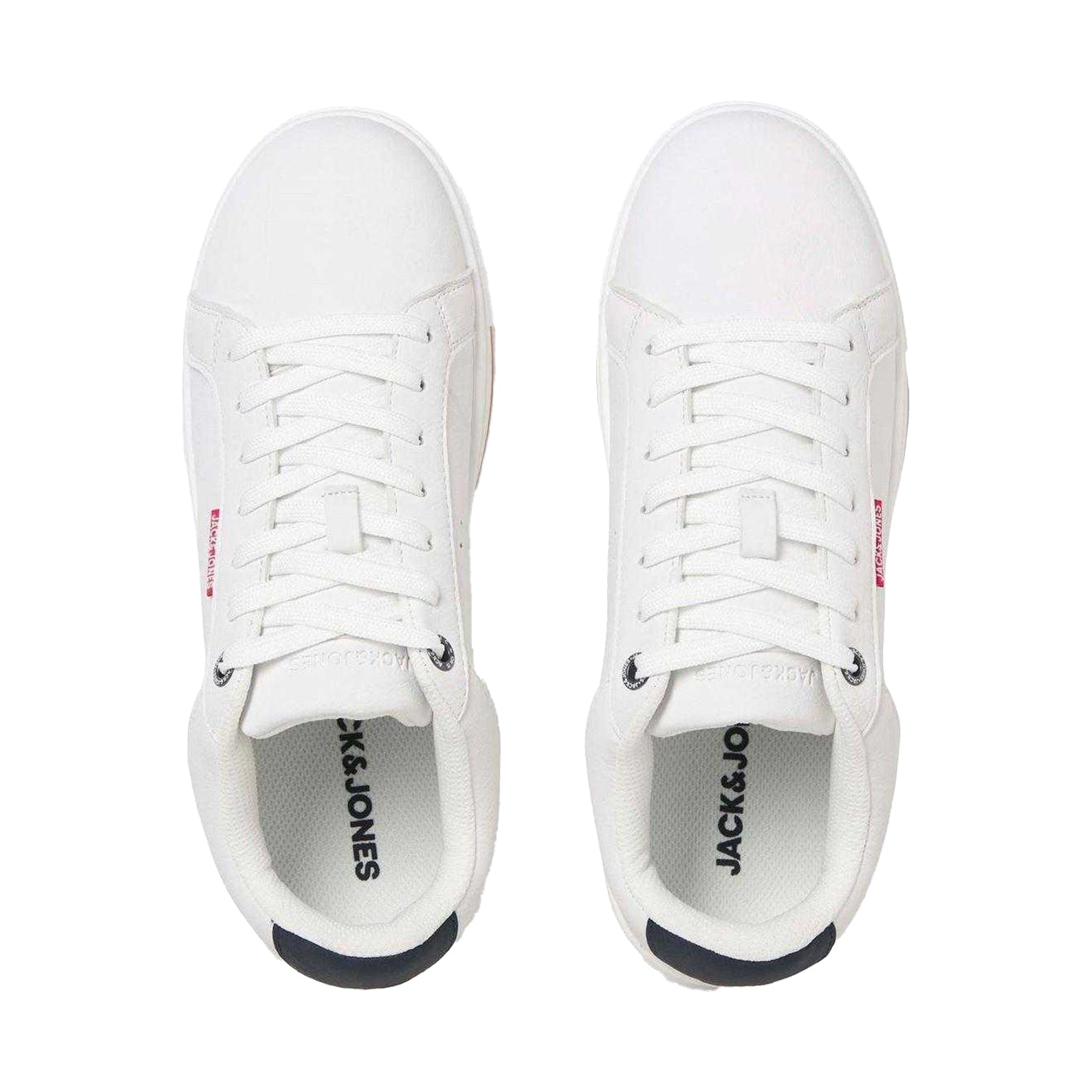 Bright White - Side - Jack And Jones Mens PU Trainers