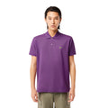 Purple - Side - Lacoste Mens L.12.12 Original Pique Classic Polo Shirt