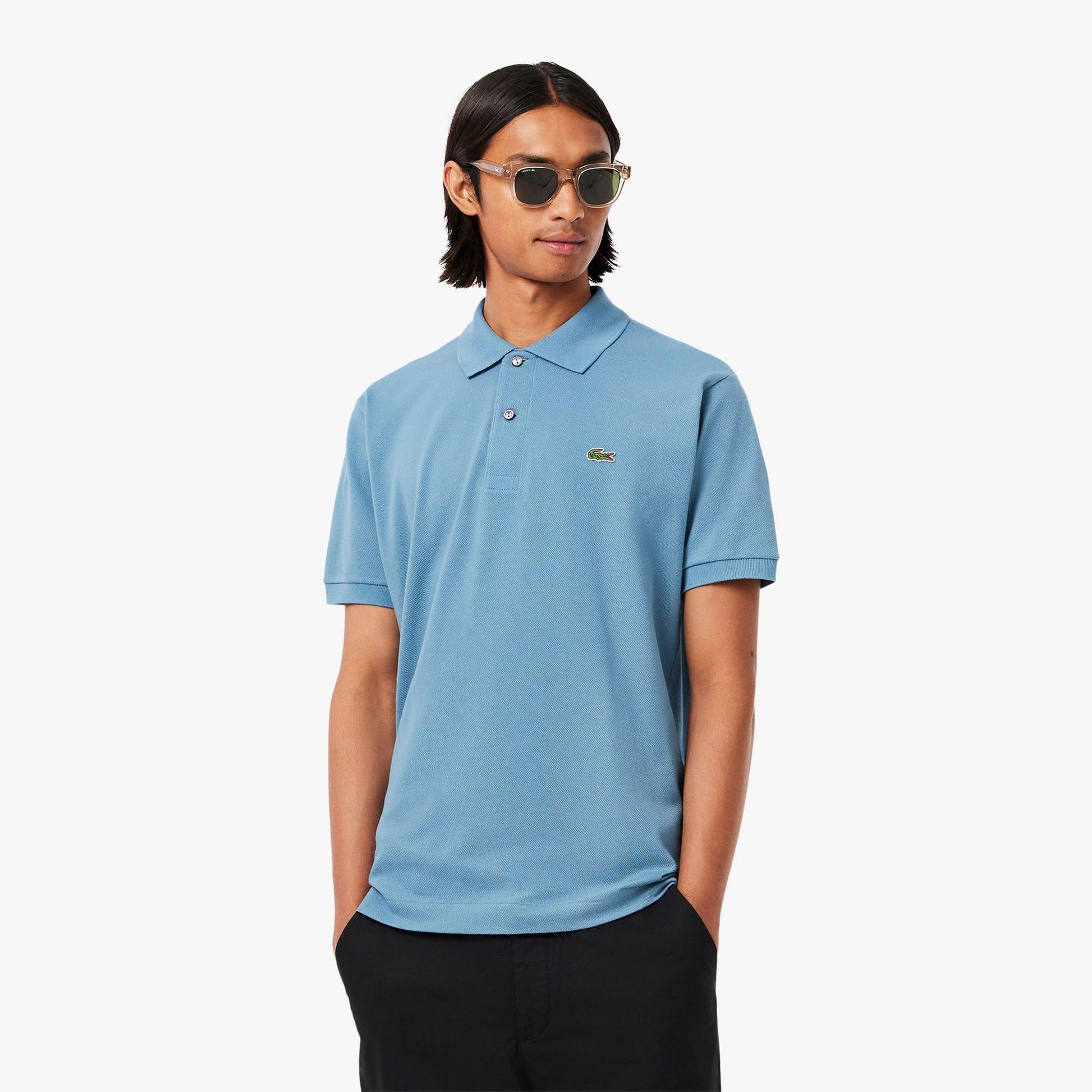 Dark Blue - Back - Lacoste Mens L.12.12 Original Pique Classic Polo Shirt