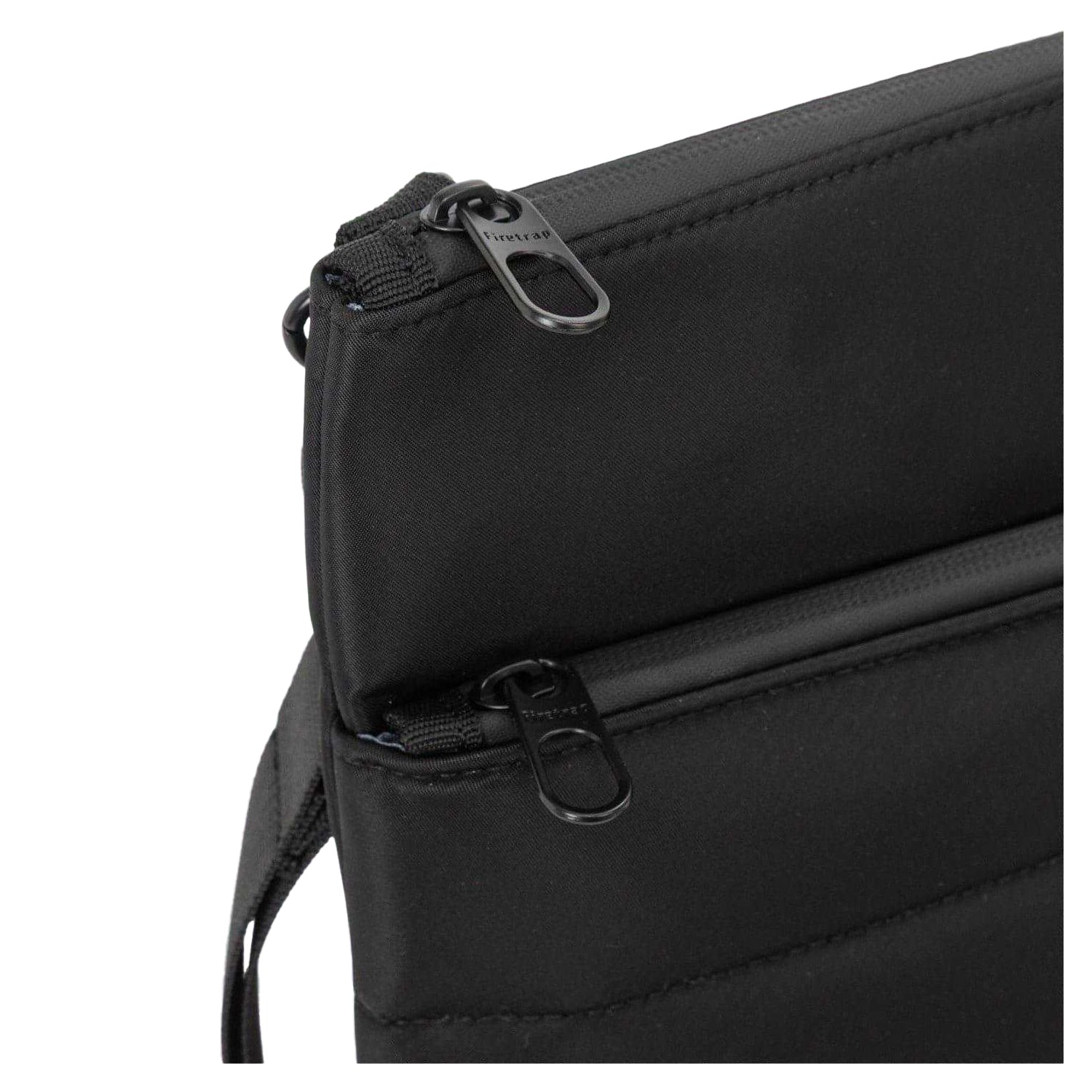 Black - Lifestyle - Firetrap Logo Padded Crossbody Bag