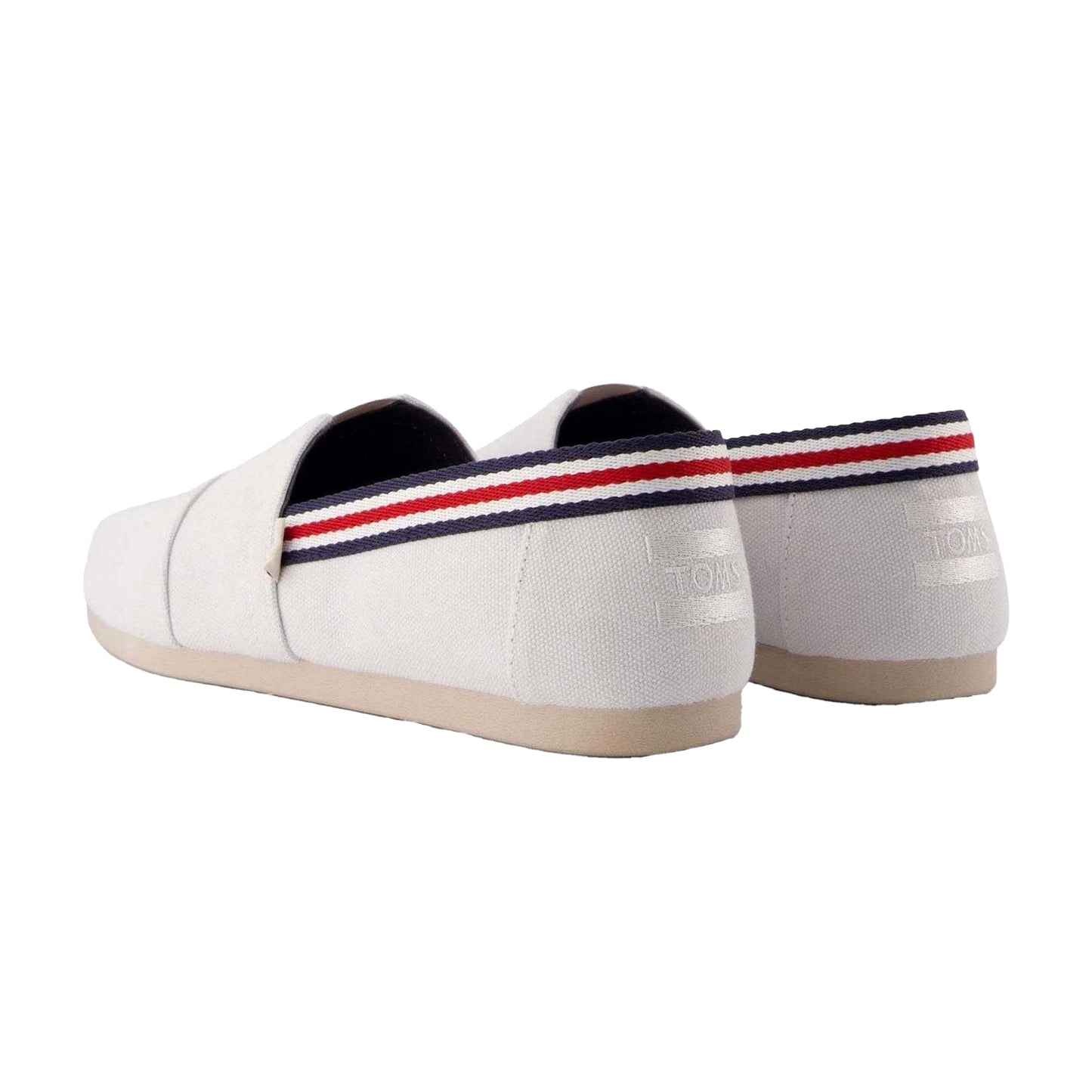 Light Grey - Back - Toms Mens Classic Canvas Summer Flat Shoes