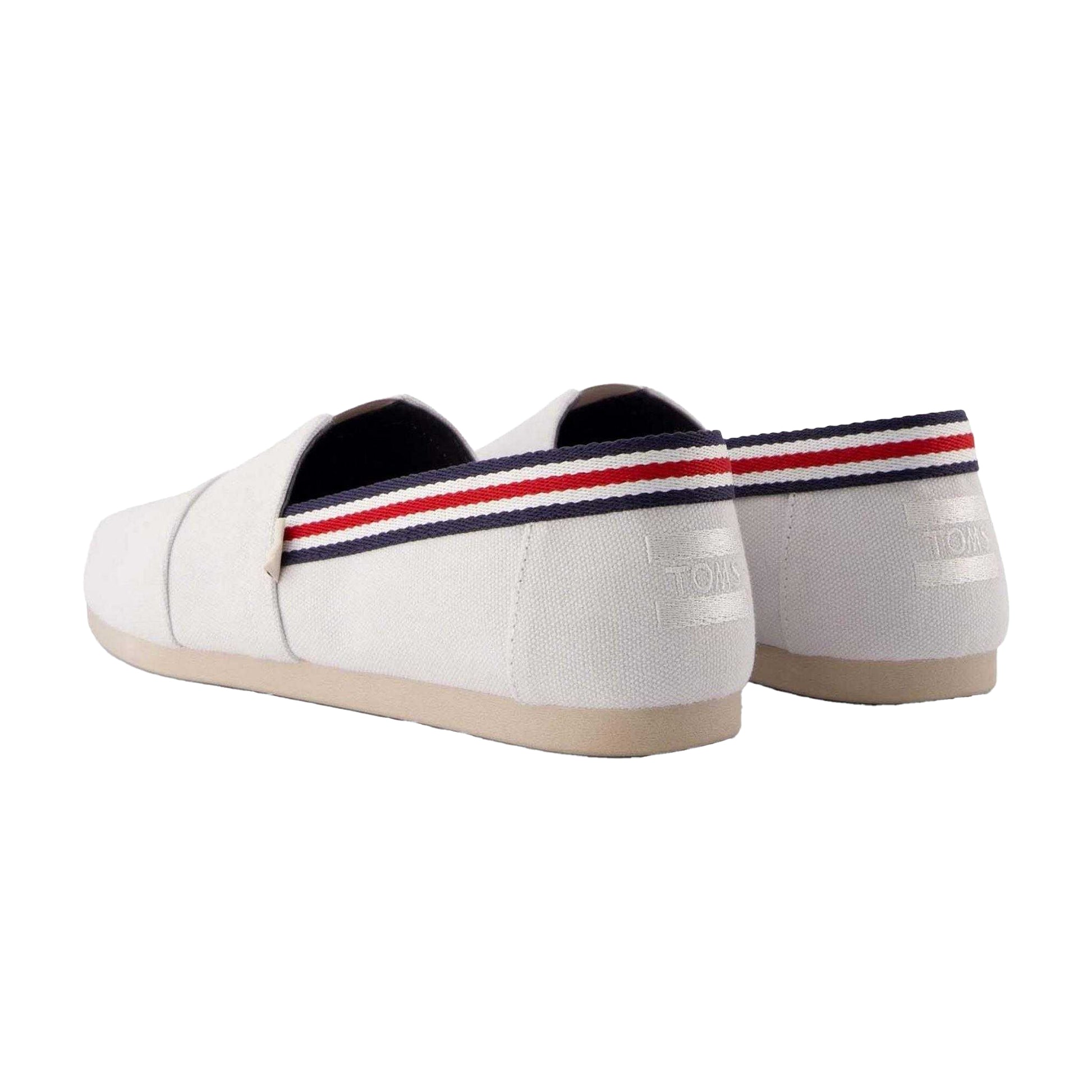 Light Grey - Back - Toms Mens Classic Canvas Summer Flat Shoes