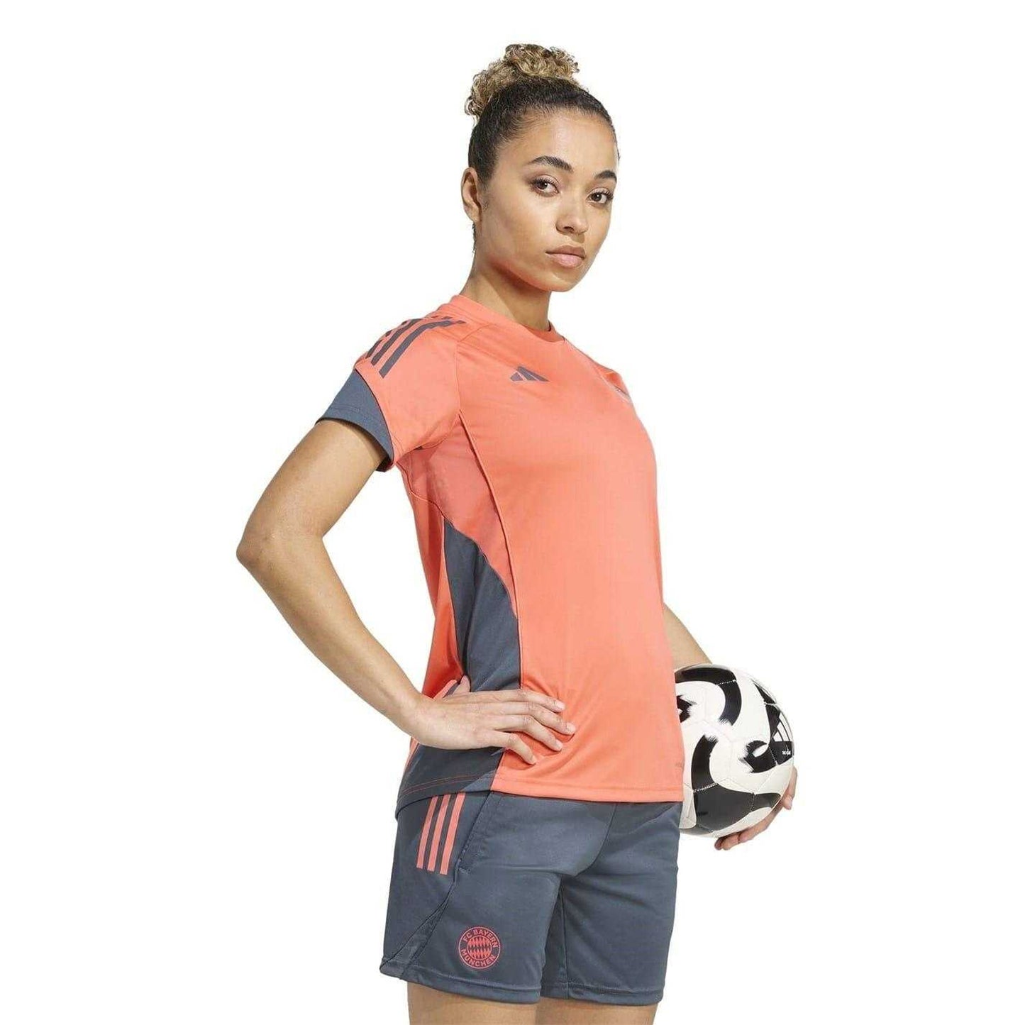 Orange - Pack Shot - Adidas Womens-Ladies Tiro 25 Competition FC Bayern Munich Training Jersey