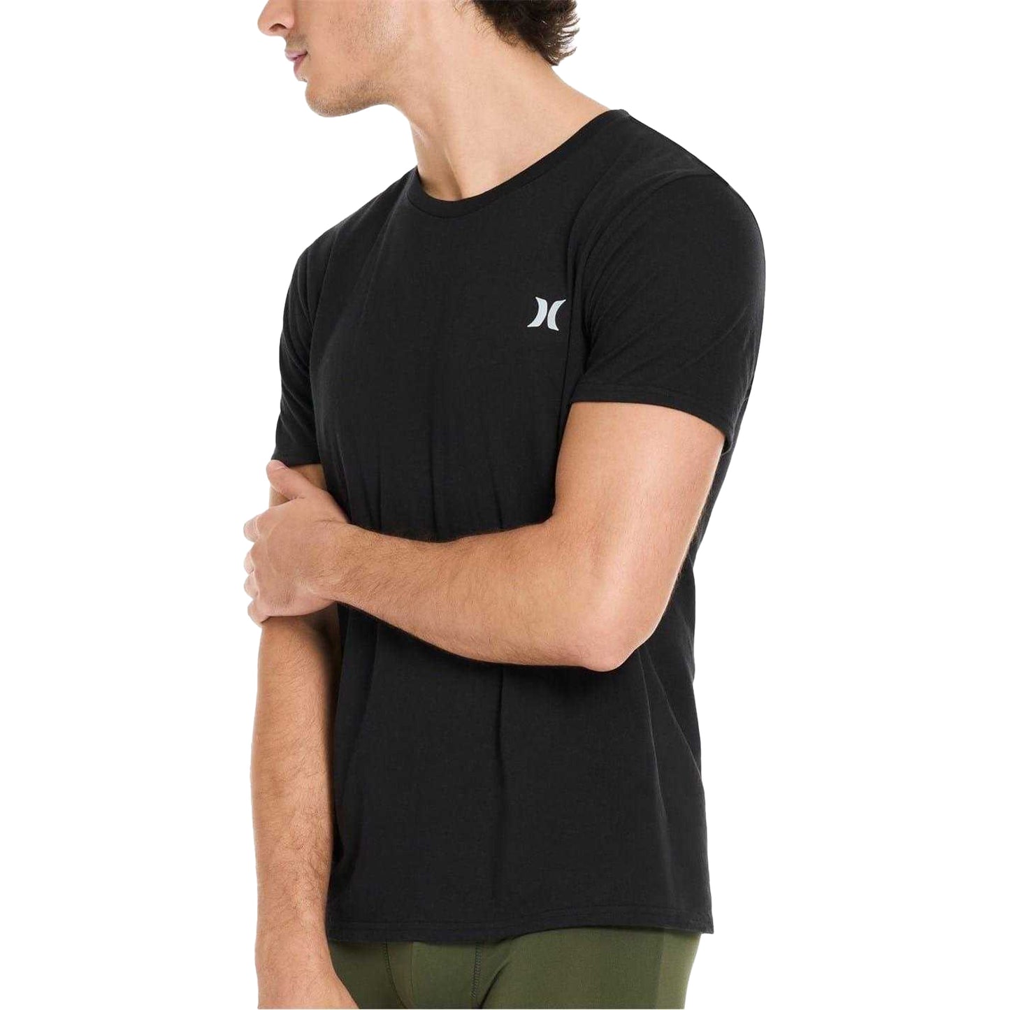 Black-Grey - Lifestyle - Hurley Mens Logo Regular T-Shirt (Pack of 2)
