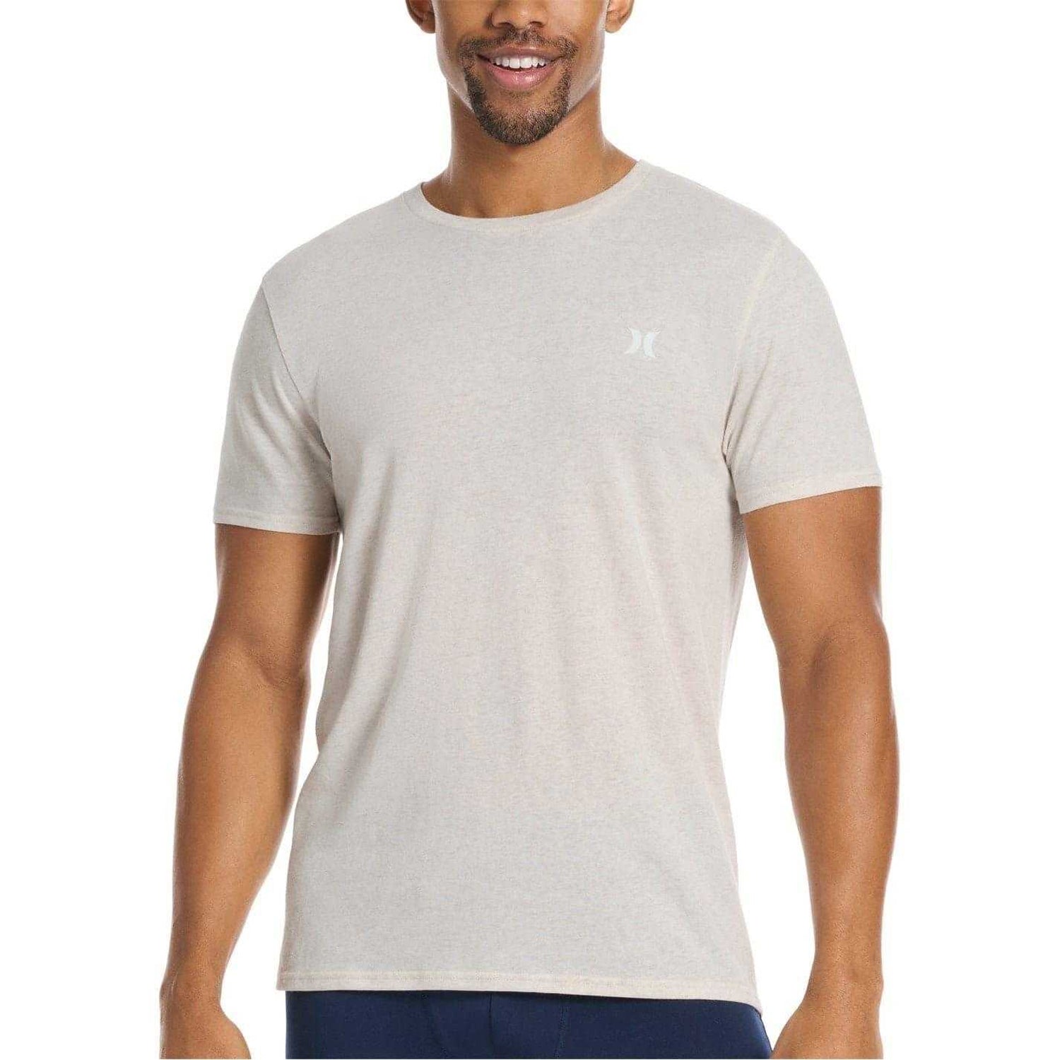 Blue-Tan - Side - Hurley Mens Logo Regular T-Shirt (Pack of 2)
