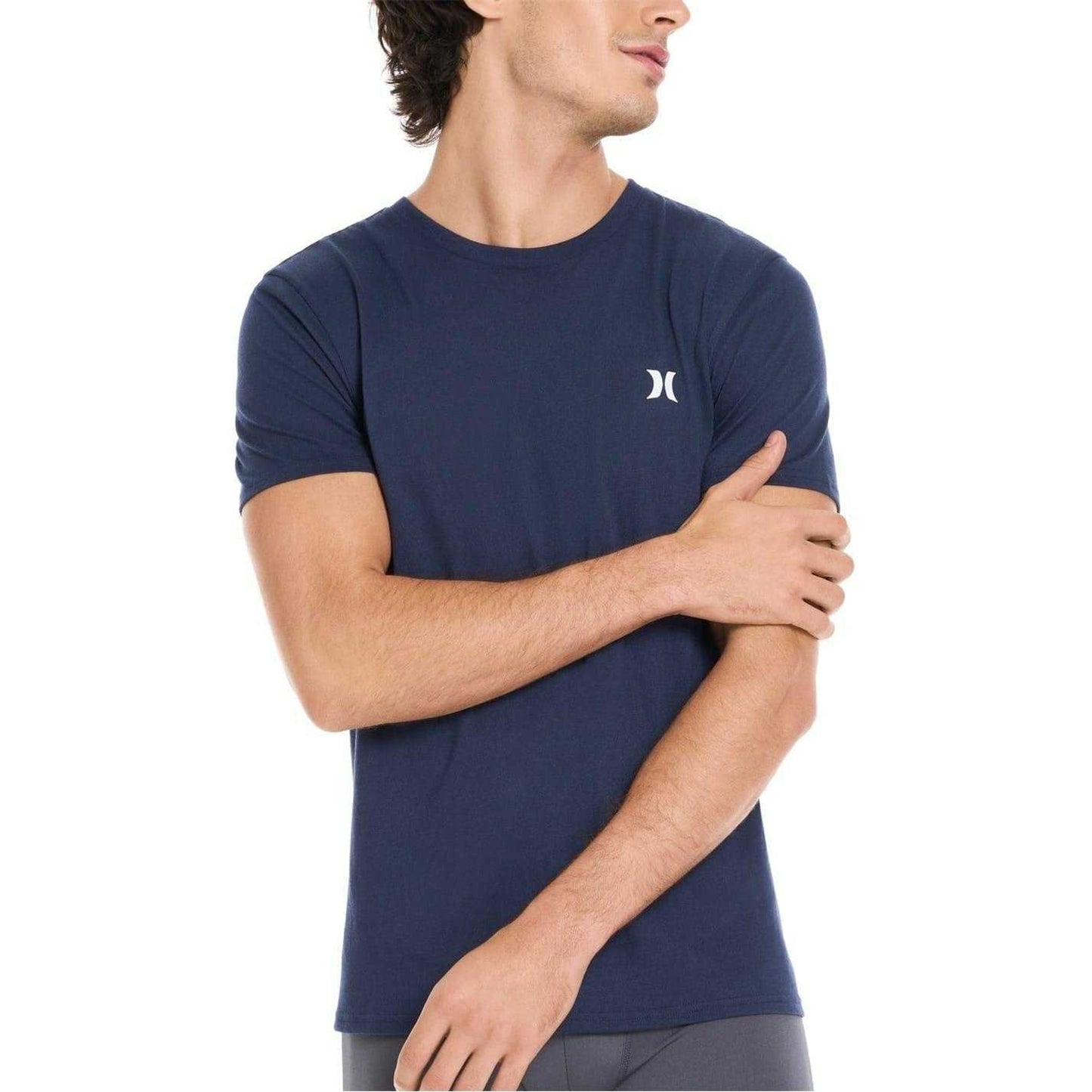 Blue-Tan - Lifestyle - Hurley Mens Logo Regular T-Shirt (Pack of 2)