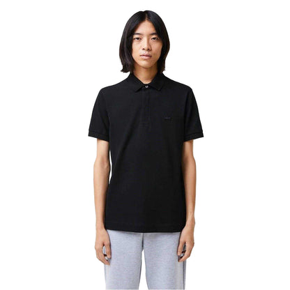 Black - Pack Shot - Lacoste Mens Paris Cotton Polo Shirt