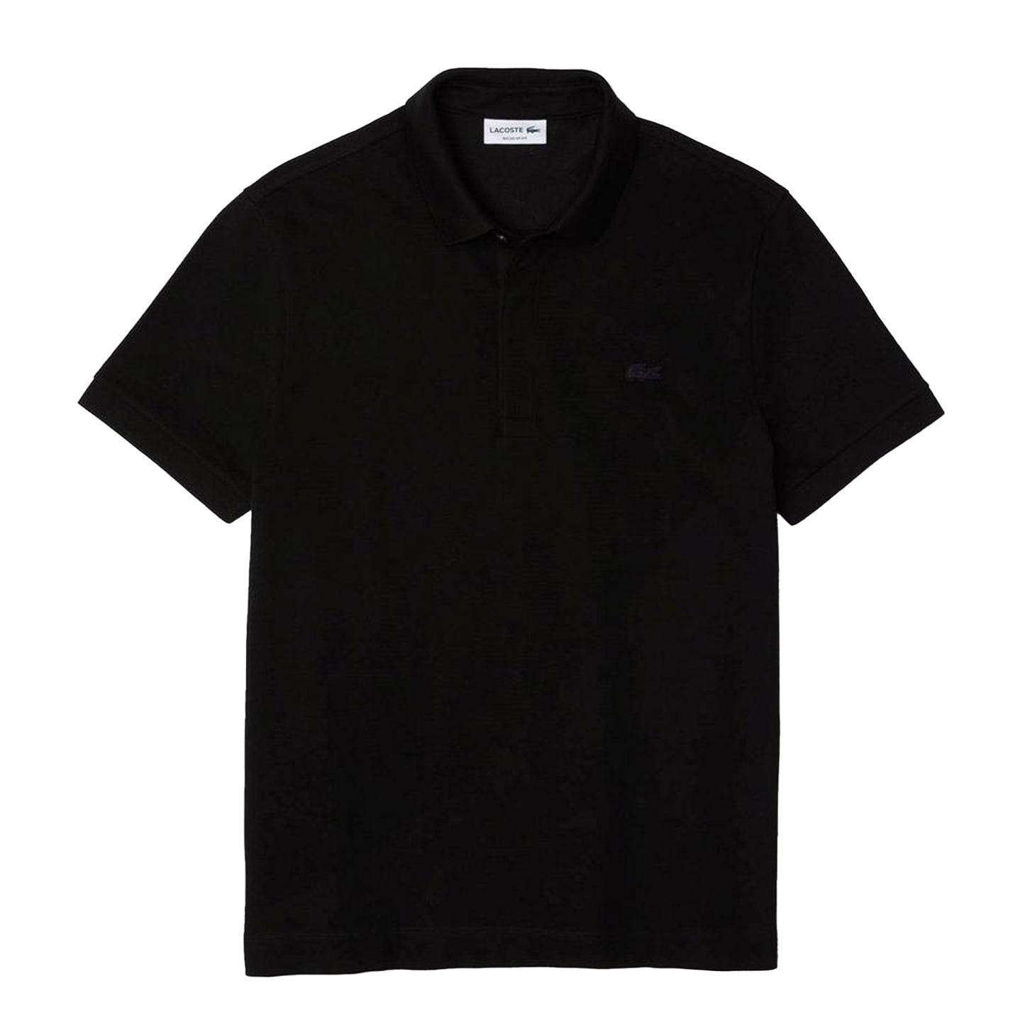 Black - Front - Lacoste Mens Paris Cotton Polo Shirt