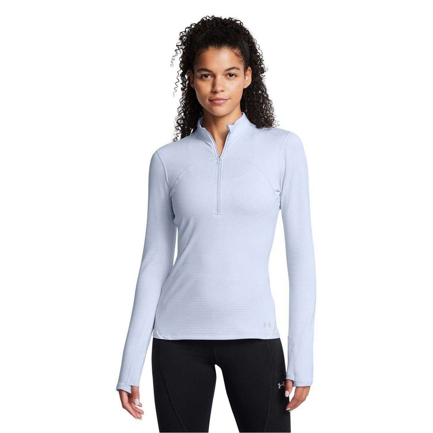 Blue - Side - Under Armour Womens-Ladies Vanish Long-Sleeved Sweatshirt
