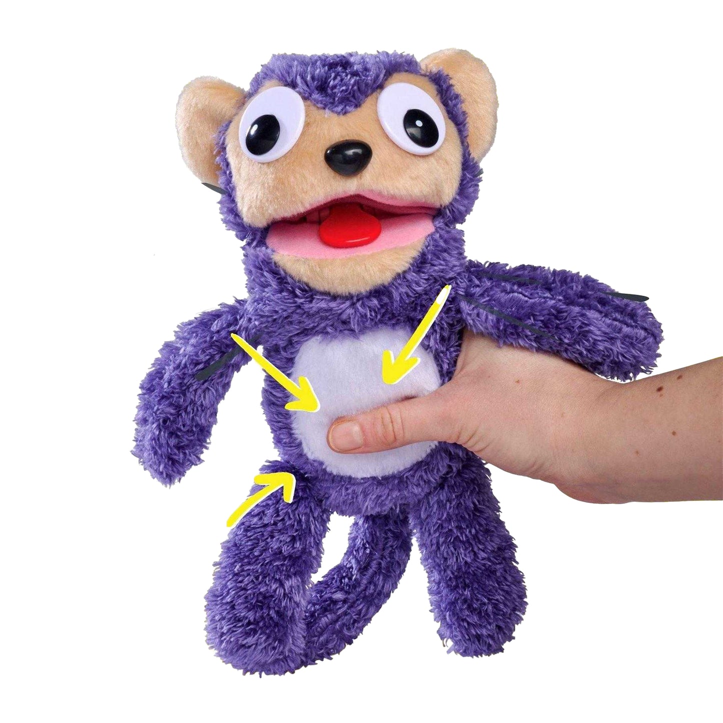 Purple - Back - Simba Toys ScreamerZ Monkey Plush Toy