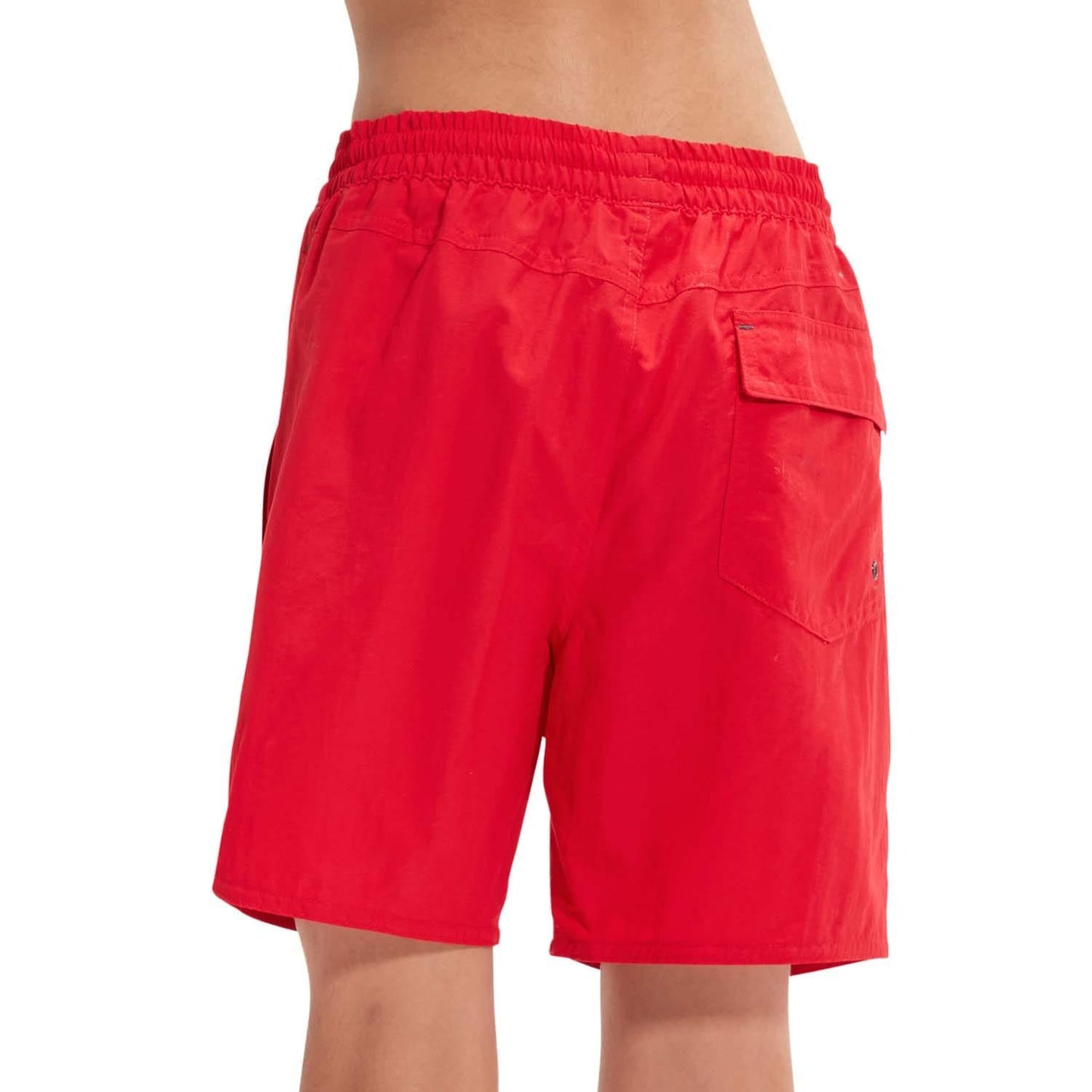 Red - Back - Speedo Boys Hype Boom Swim Shorts