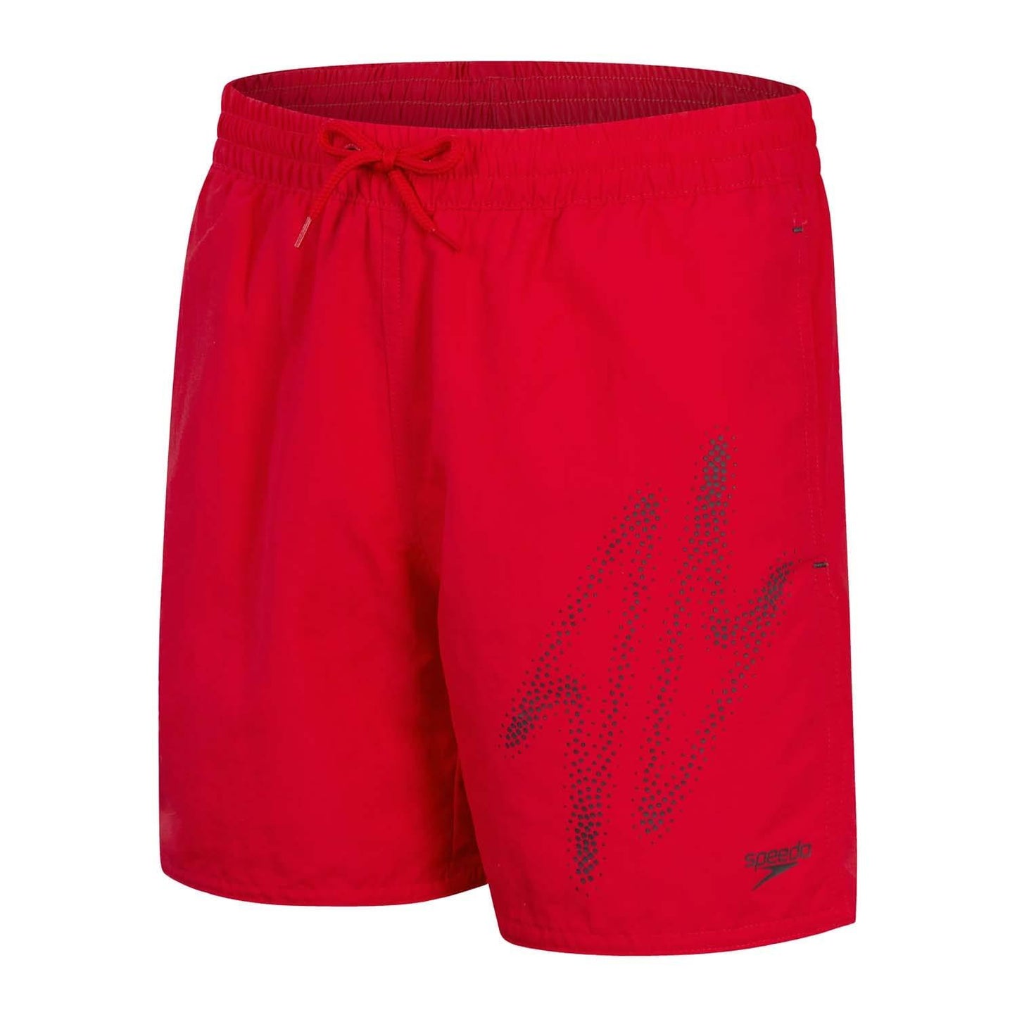Red - Front - Speedo Boys Hype Boom Swim Shorts