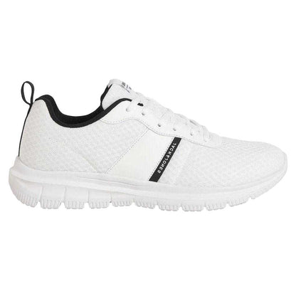 White - Pack Shot - Jack And Jones Mens Mesh Lace Up Trainers