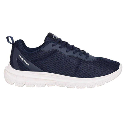 Navy Blazer - Front - Jack And Jones Mens Mesh Lace Up Trainers