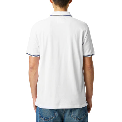 White - Lifestyle - Emporio Armani EA7 Mens Tipped Regular Polo Shirt