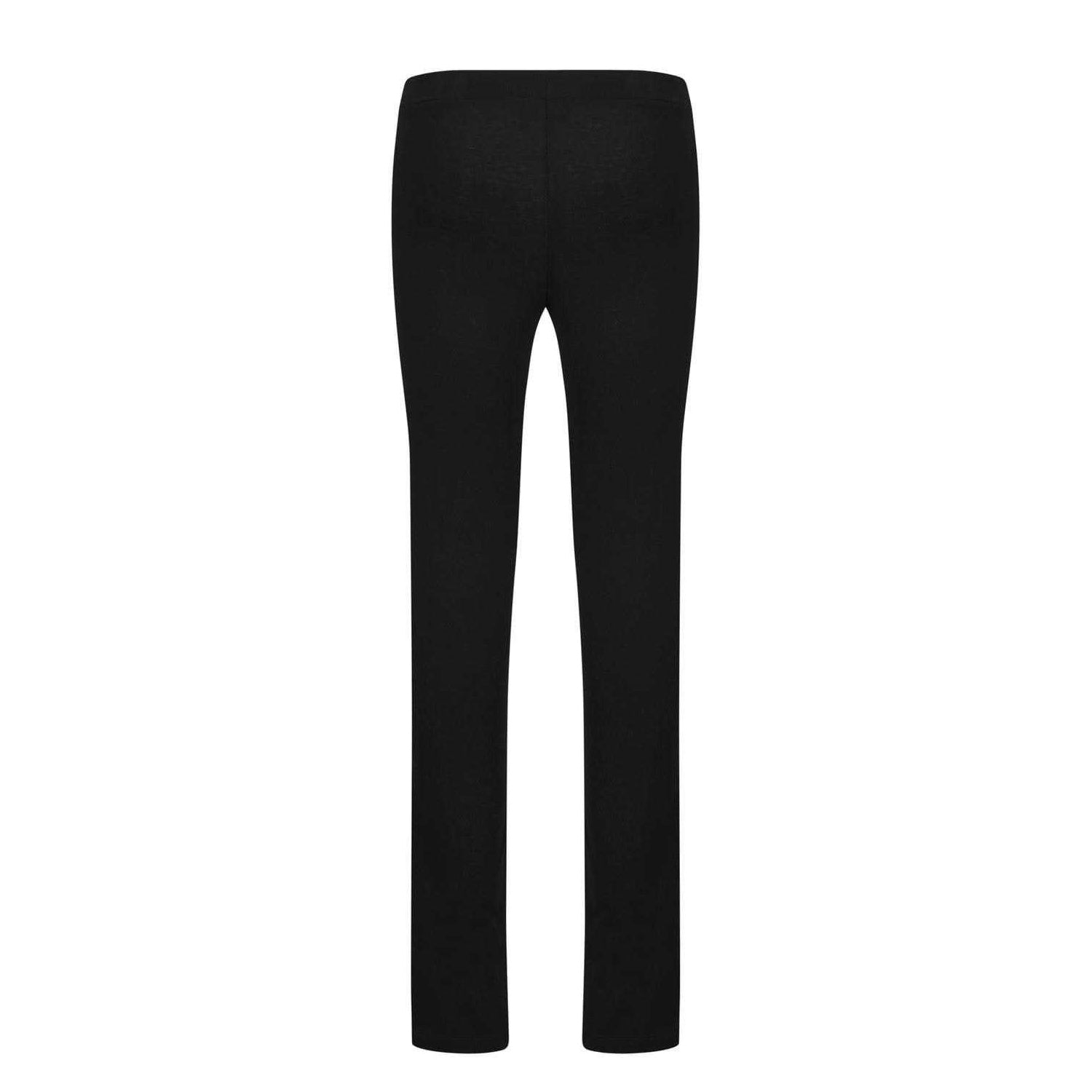 Black - Back - Moschino Girls Cotton Logo Leggings