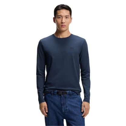 Blue - Side - Boss Mens Logo Regular T-Shirt