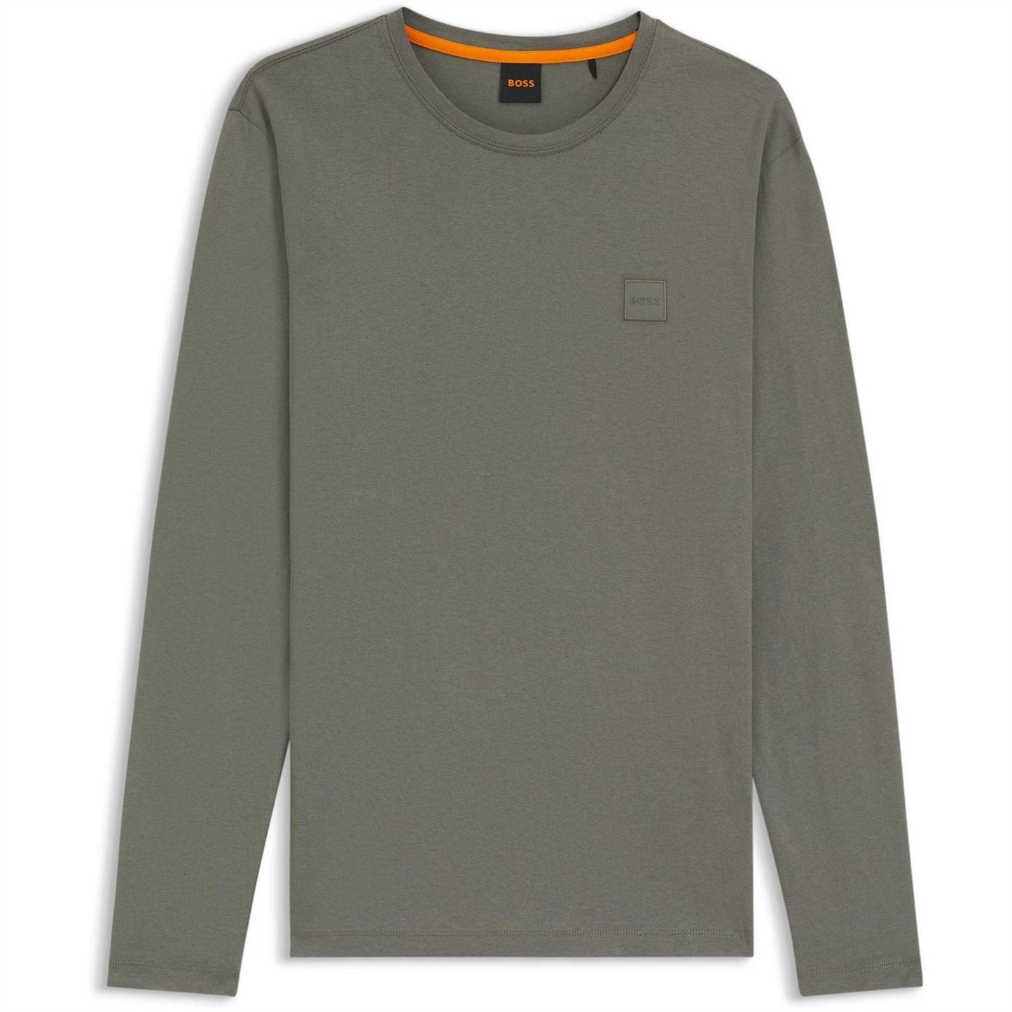 Grey - Front - Boss Mens Logo Regular T-Shirt