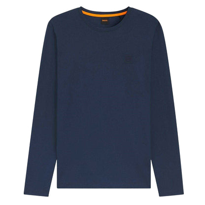 Blue - Front - Boss Mens Logo Regular T-Shirt