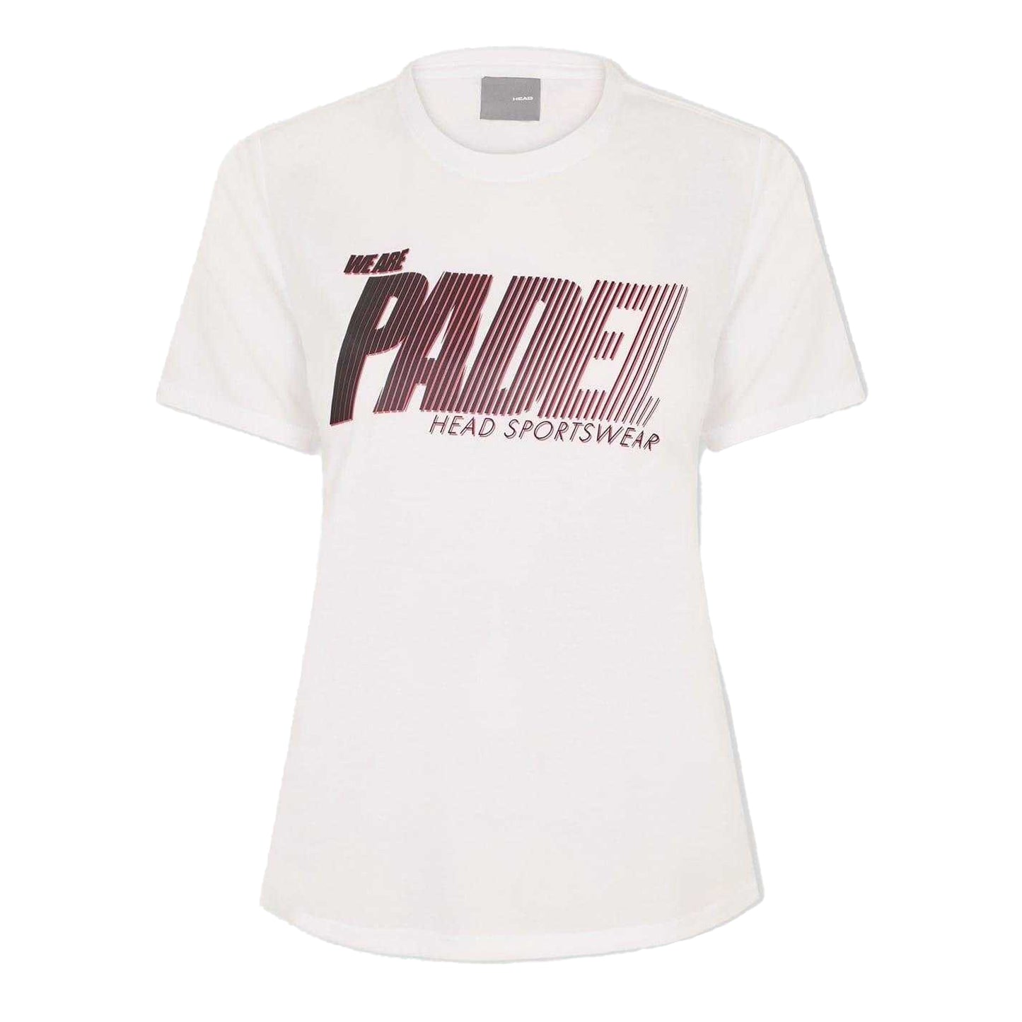 White - Front - Head Womens-Ladies Padel Printed Sport T-Shirt