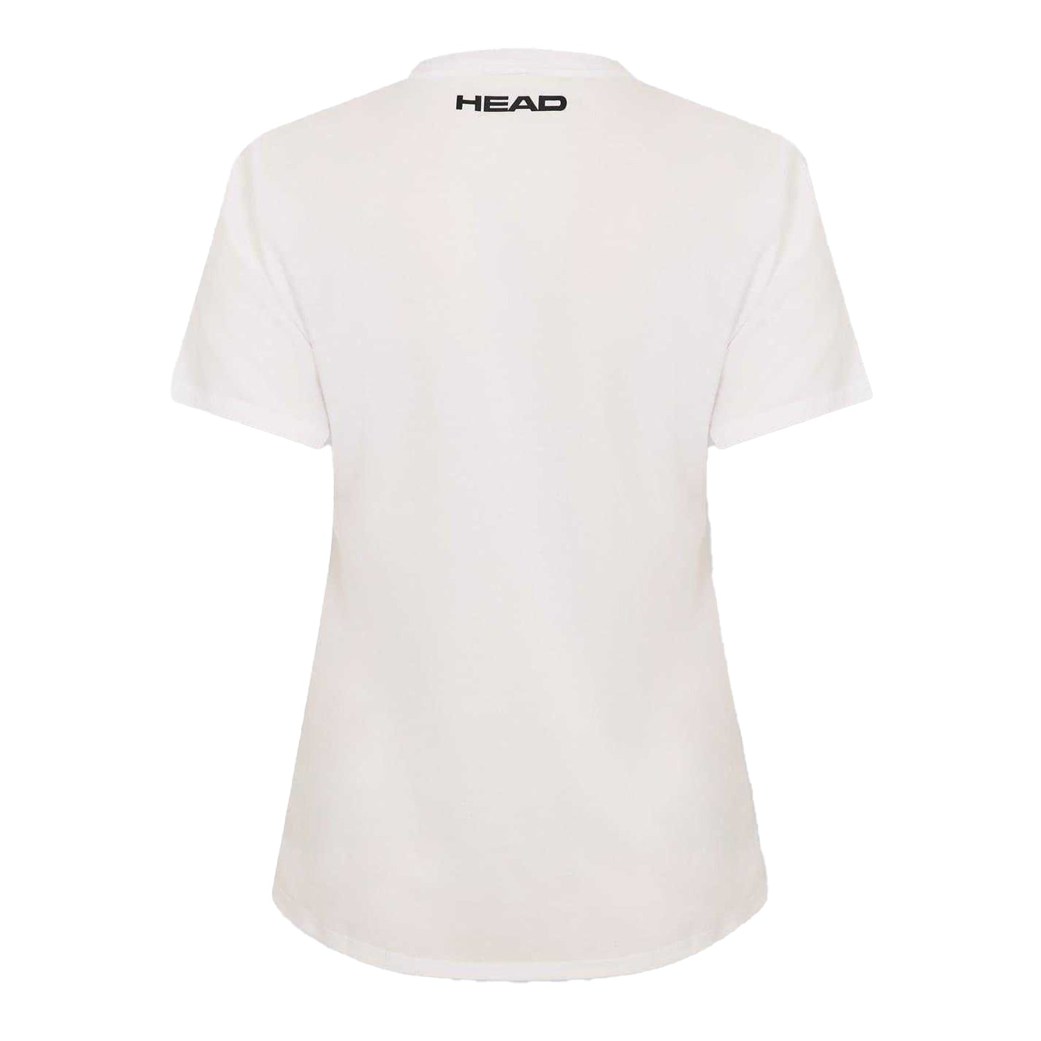 White - Back - Head Womens-Ladies Padel Printed Sport T-Shirt