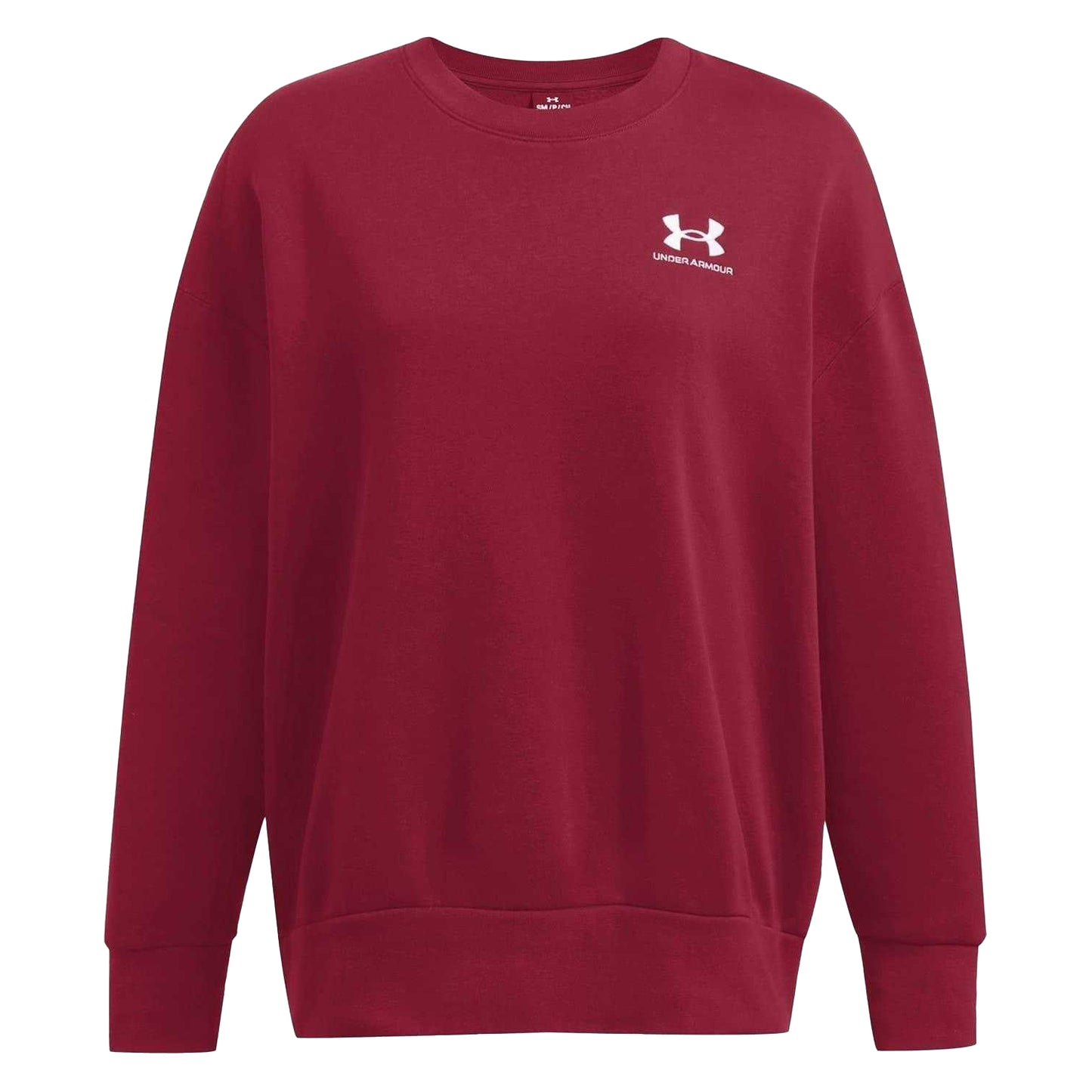 Red - Pack Shot - Under Armour Womens-Ladies Essential Oversized Sweatshirt