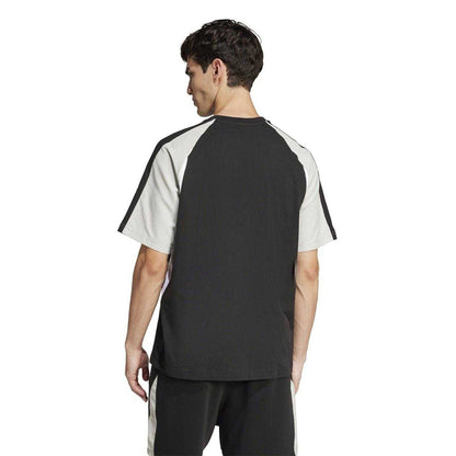Black - Back - Adidas Mens Essentials Colour Block T-Shirt