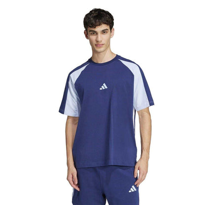 Dark Blue - Lifestyle - Adidas Mens Essentials Colour Block T-Shirt