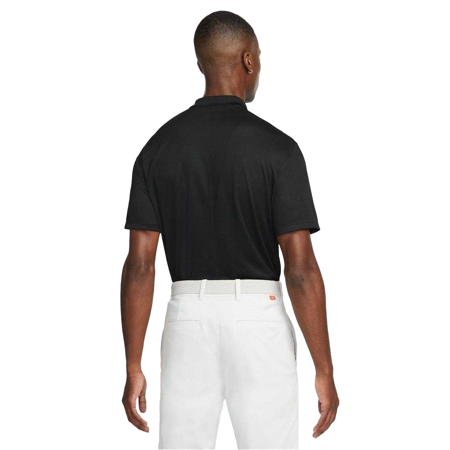 Black-White - Back - Nike Mens Victory Dri-FIT Golf Polo Shirt