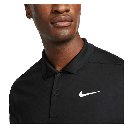 Black-White - Side - Nike Mens Victory Dri-FIT Golf Polo Shirt