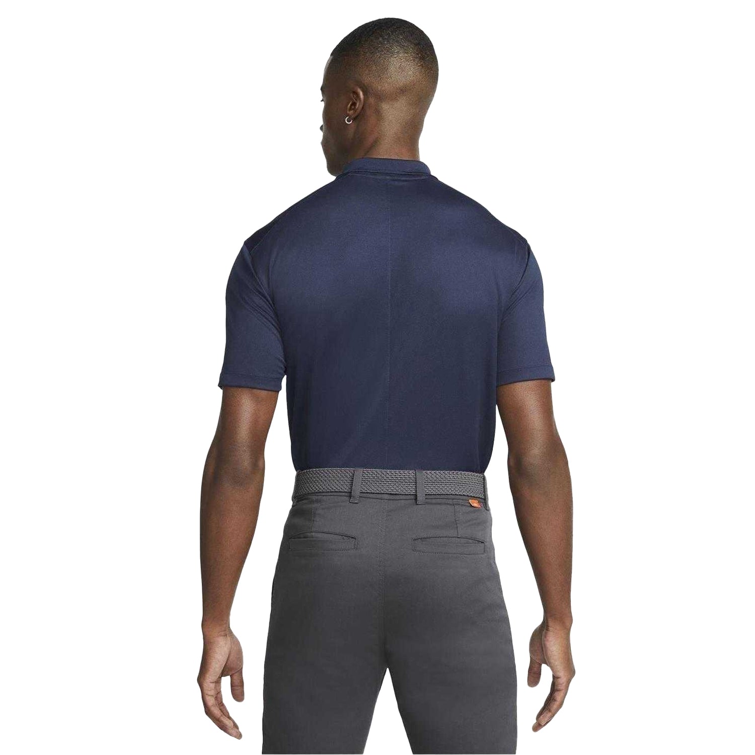 Navy-White - Back - Nike Mens Victory Dri-FIT Golf Polo Shirt