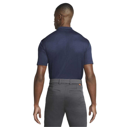 Navy-White - Back - Nike Mens Victory Dri-FIT Golf Polo Shirt