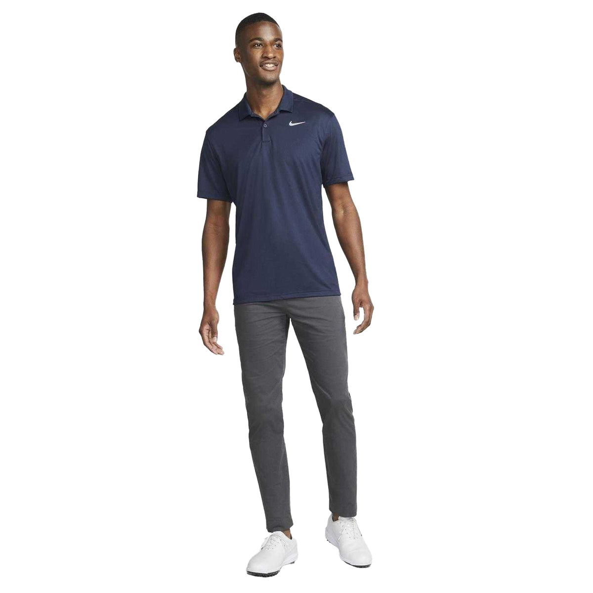 Navy-White - Lifestyle - Nike Mens Victory Dri-FIT Golf Polo Shirt