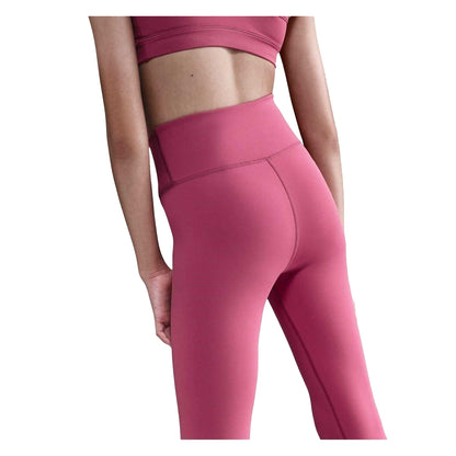 Medium Pink - Side - Nike Girls One Leggings