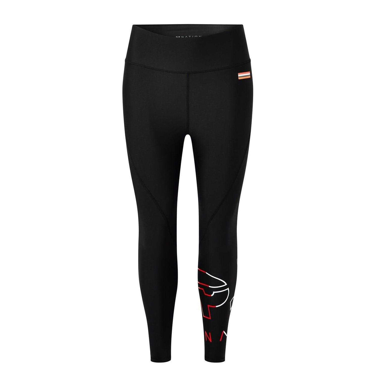 Black - Front - PE Nation Womens-Ladies Performance Leggings